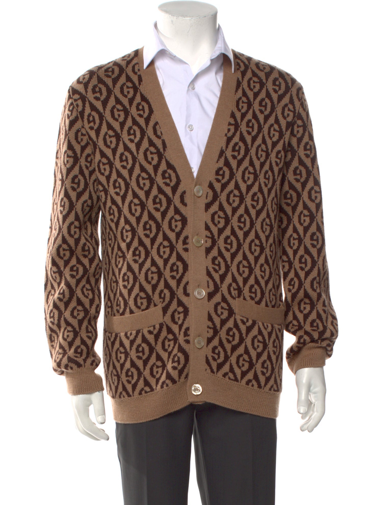 Gucci GG Logo Wool Cardigan