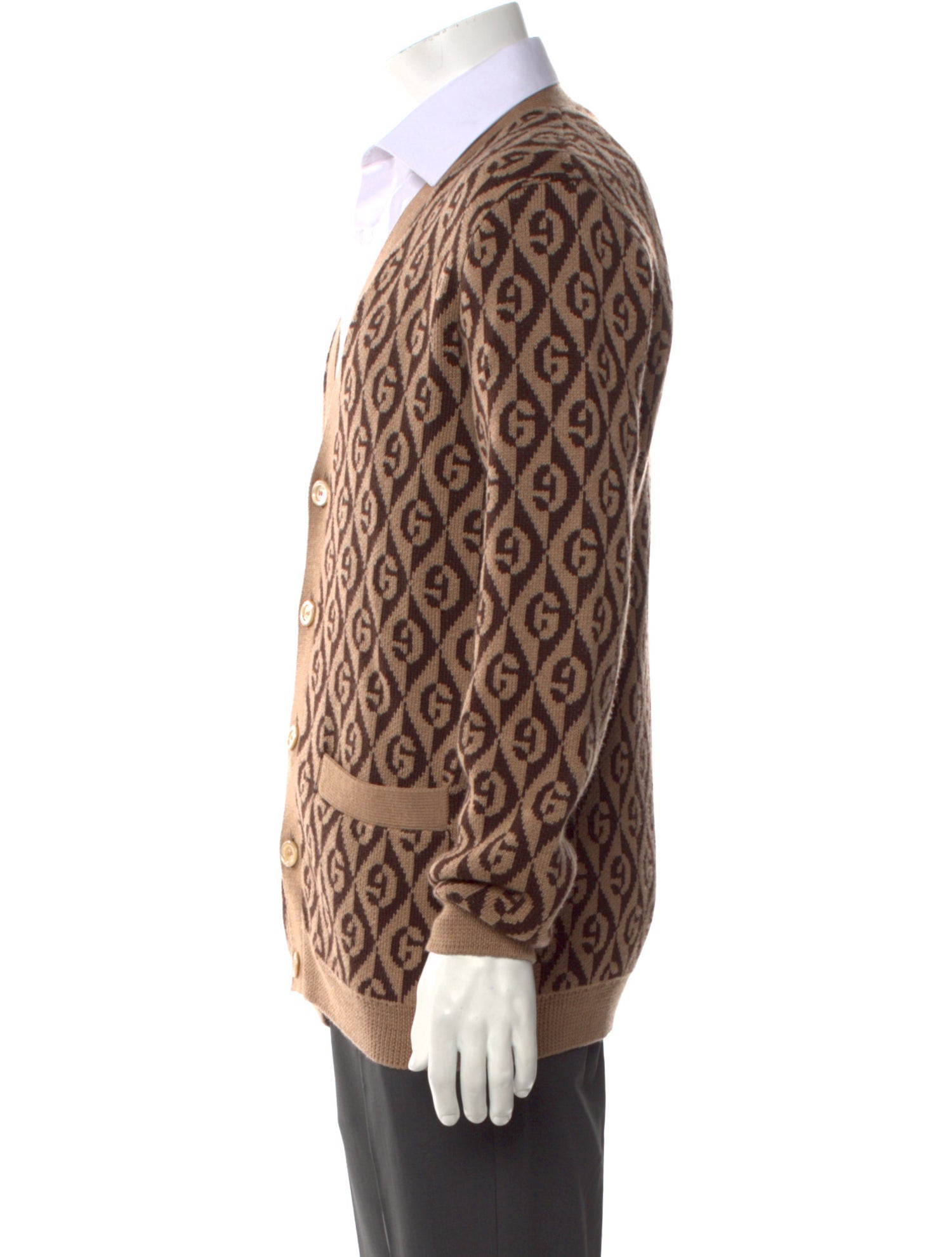 Gucci GG Logo Wool Cardigan