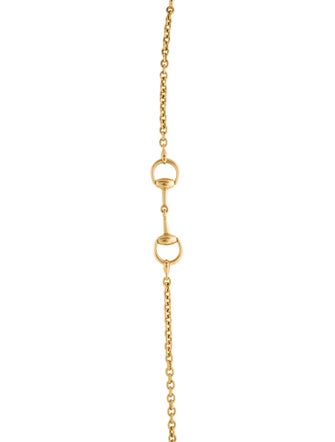 Gucci 18K Horsebit Station Chain Necklace