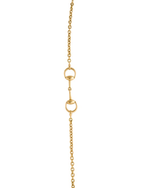 Gucci 18K Horsebit Station Chain Necklace