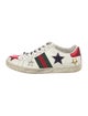 Gucci Web Accent Leather Sneakers