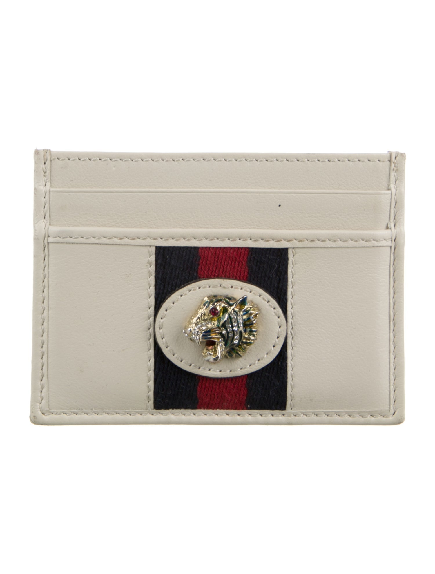 Gucci Leather Colorblock Pattern Card Holder