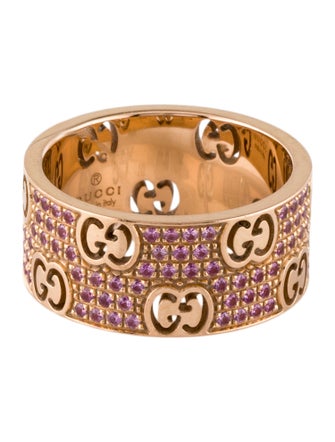 Gucci 18K Sapphire Icon Stardust Wide Band