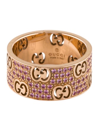 Gucci 18K Sapphire Icon Stardust Wide Band