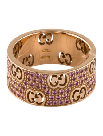 Gucci 18K Sapphire Icon Stardust Wide Band