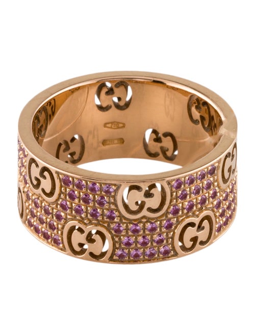 Gucci 18K Sapphire Icon Stardust Wide Band