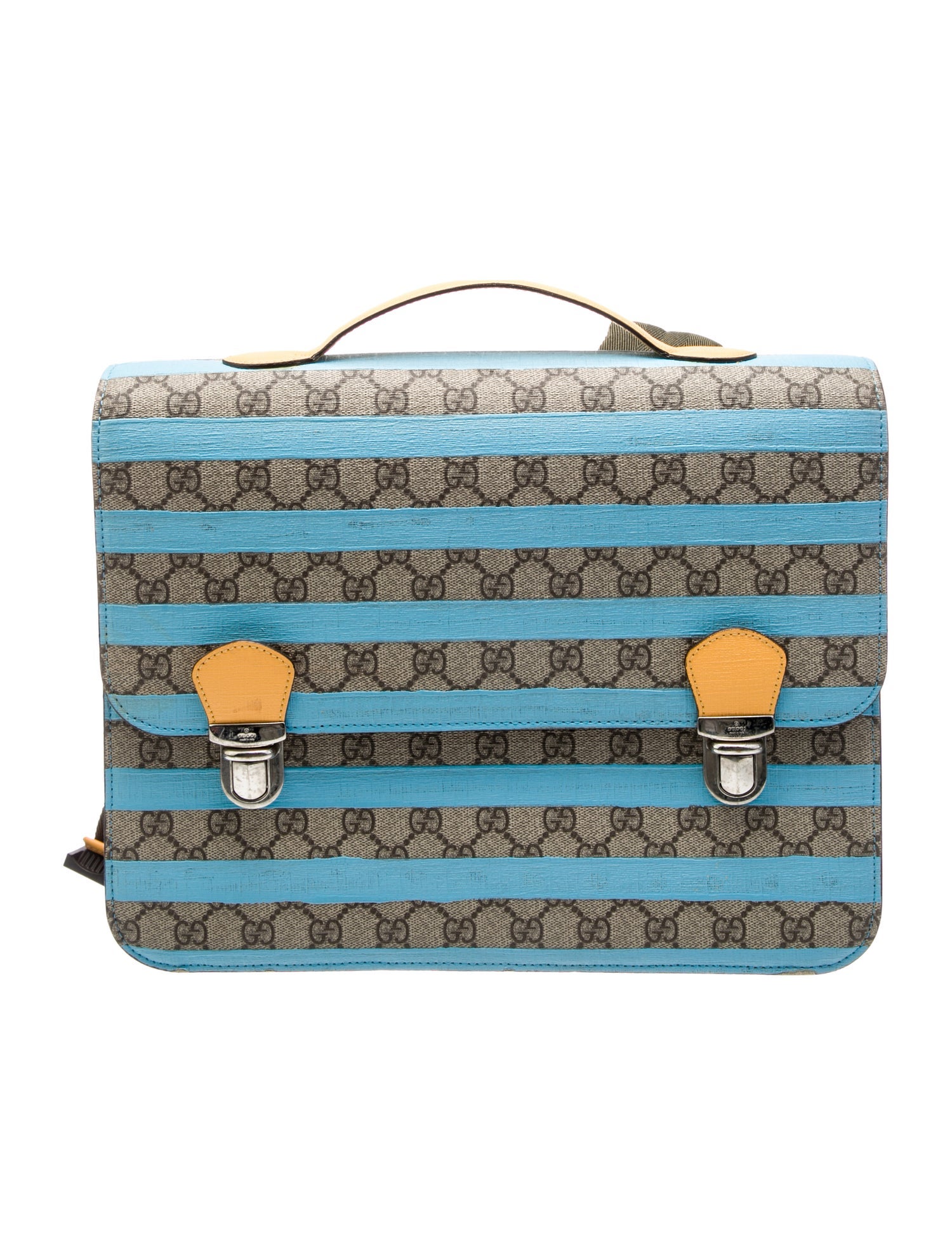 Gucci GG Supreme Striped Backpack