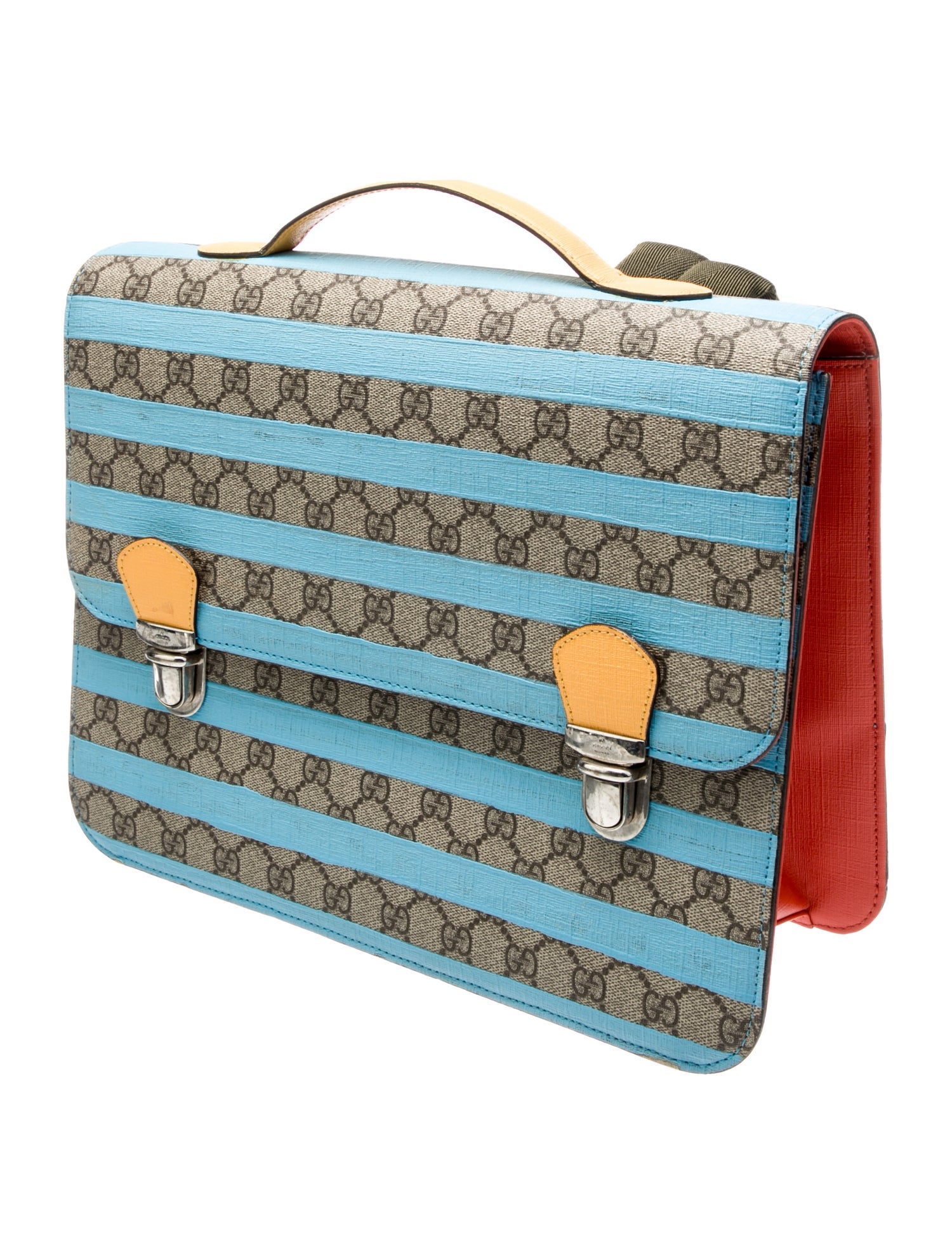 Gucci GG Supreme Striped Backpack