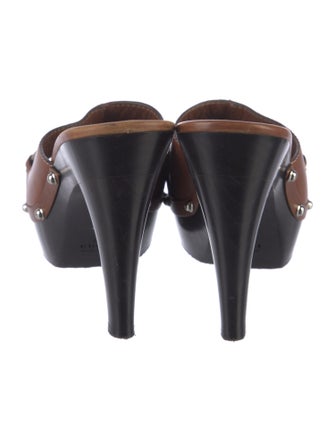 Gucci Horsebit Accent Leather Slides