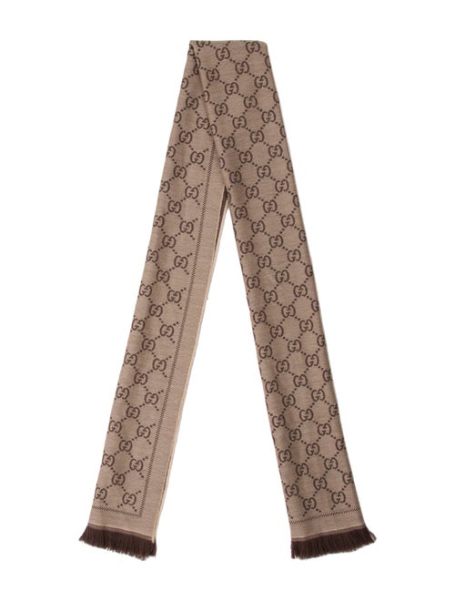 Gucci Wool GG Logo Scarf