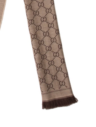 Gucci Wool GG Logo Scarf