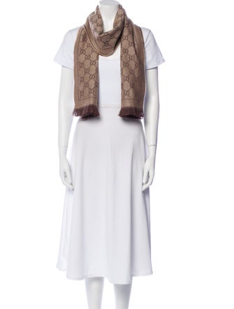 Gucci Wool GG Logo Scarf