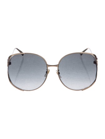Gucci Web Accent Oversize Sunglasses