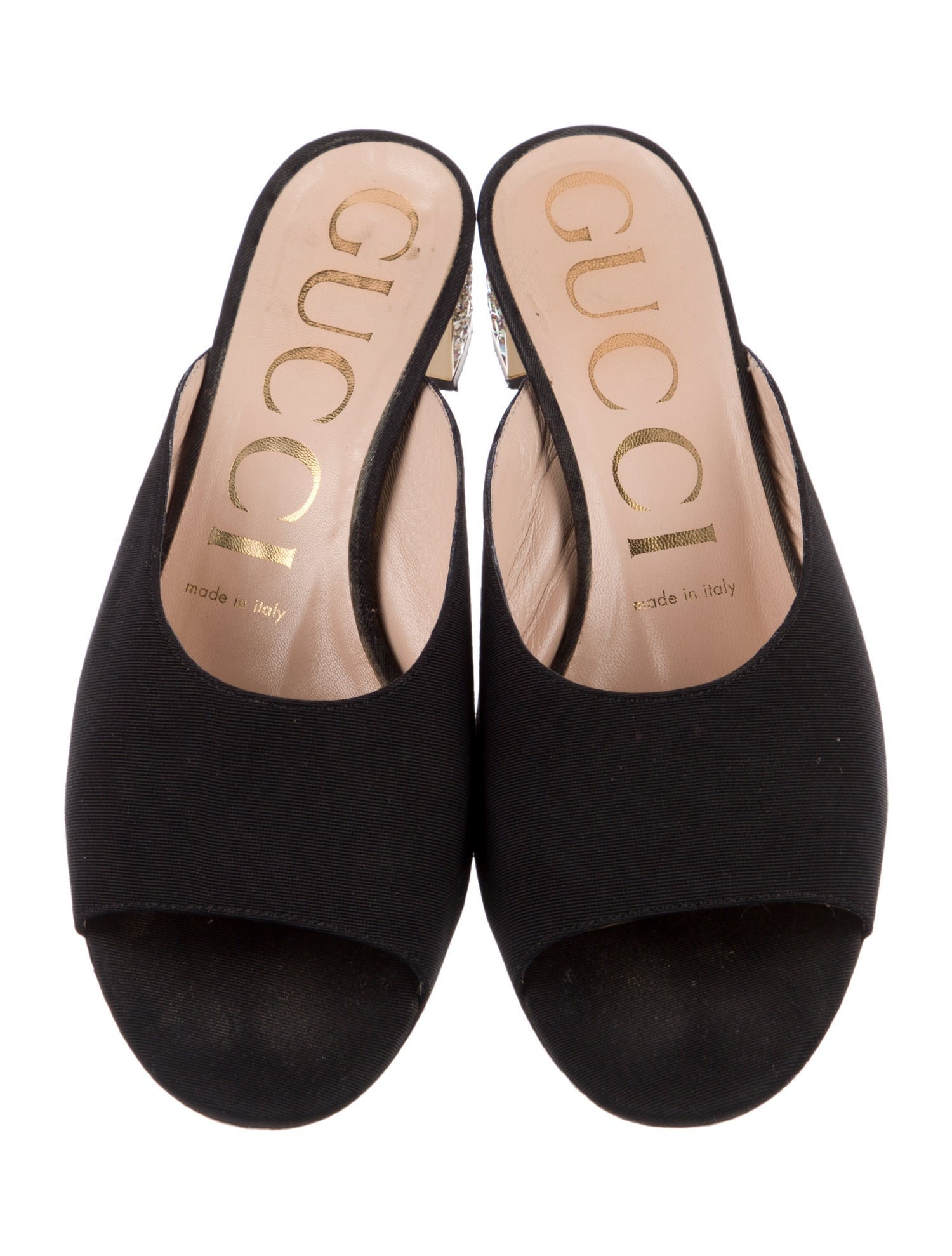 Gucci Crystal Embellishments Slides