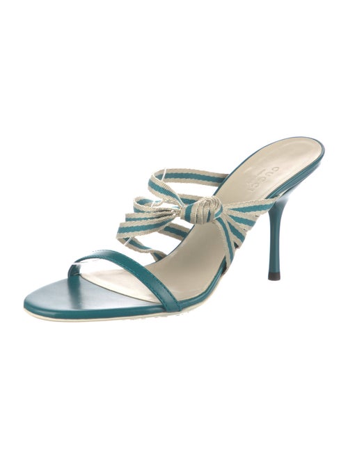 Gucci Leather Striped Slides