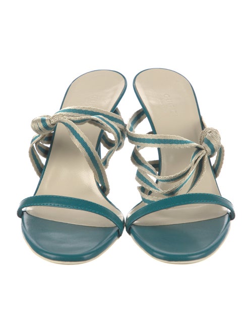 Gucci Leather Striped Slides