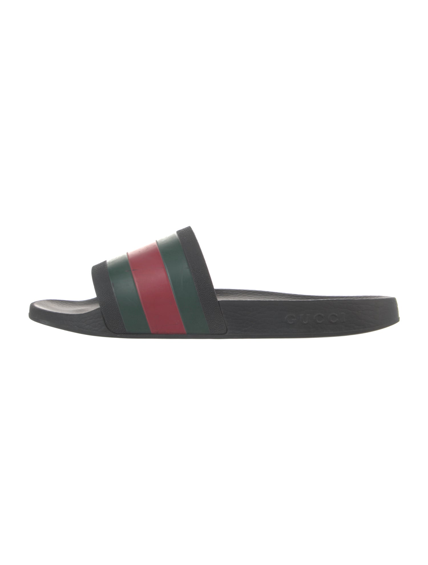 Gucci Web Accent Rubber Slides