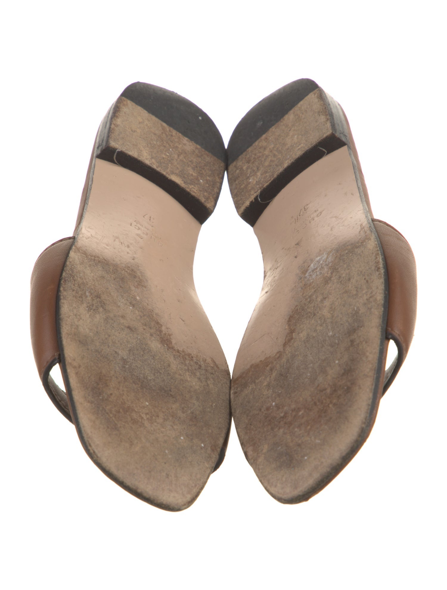 Gucci Interlocking G Logo Leather Slides