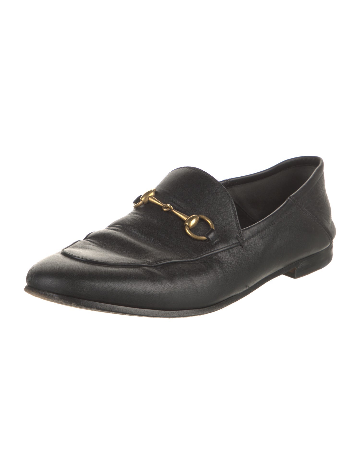 Gucci Horsebit Accent Leather Loafers