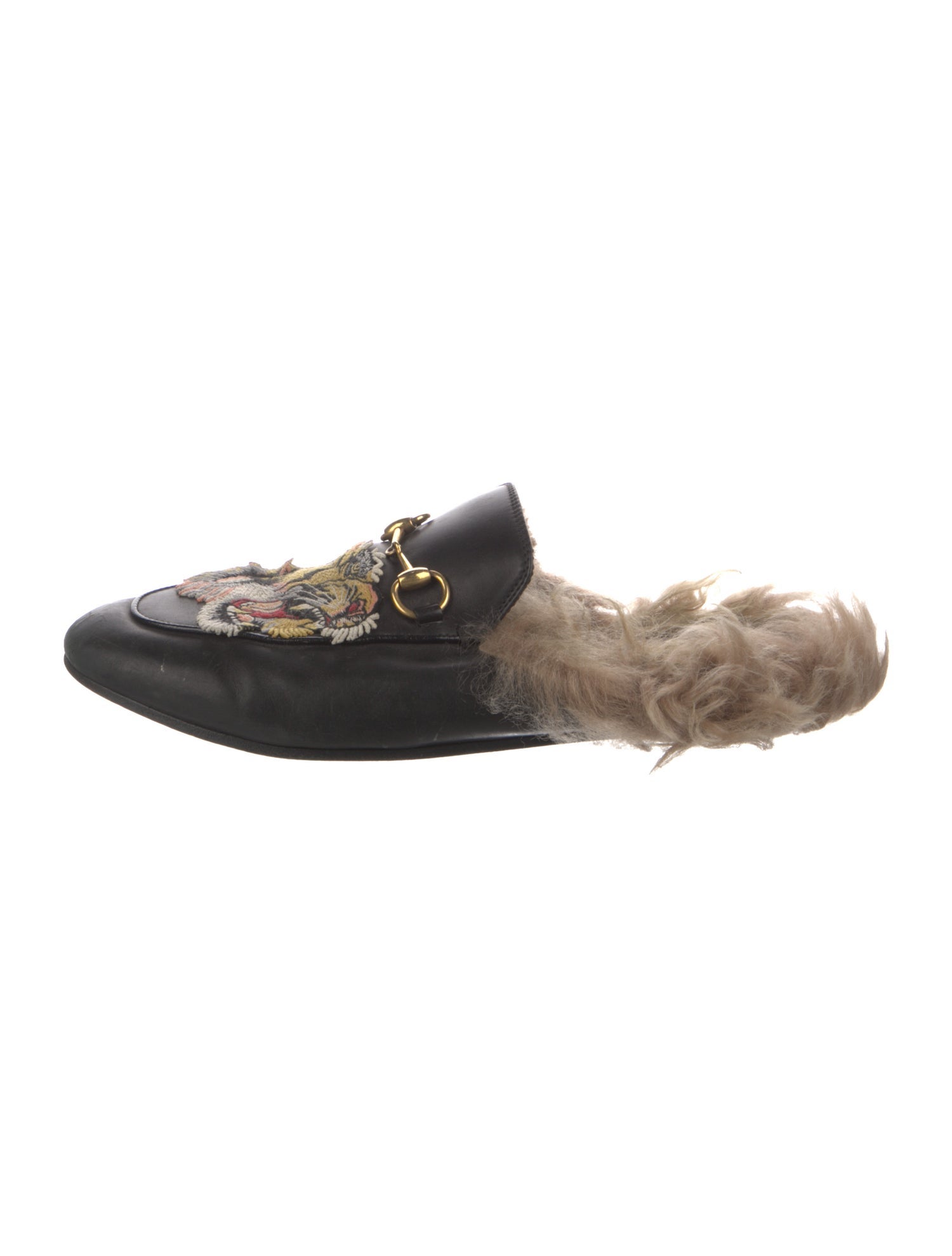 Gucci Horsebit Accent Leather Mules
