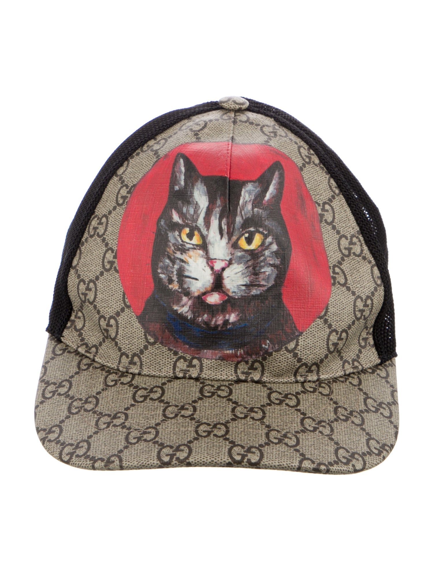 Gucci Brown Pattern Printed GG Supreme Baseball Cap