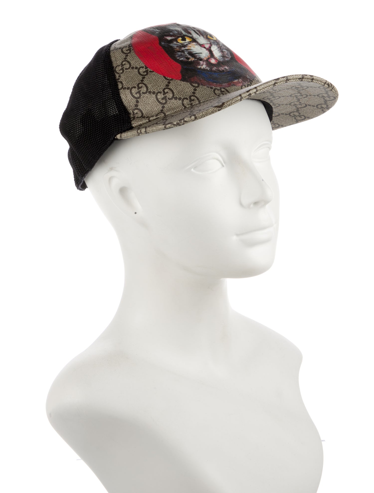 Gucci Brown Pattern Printed GG Supreme Baseball Cap
