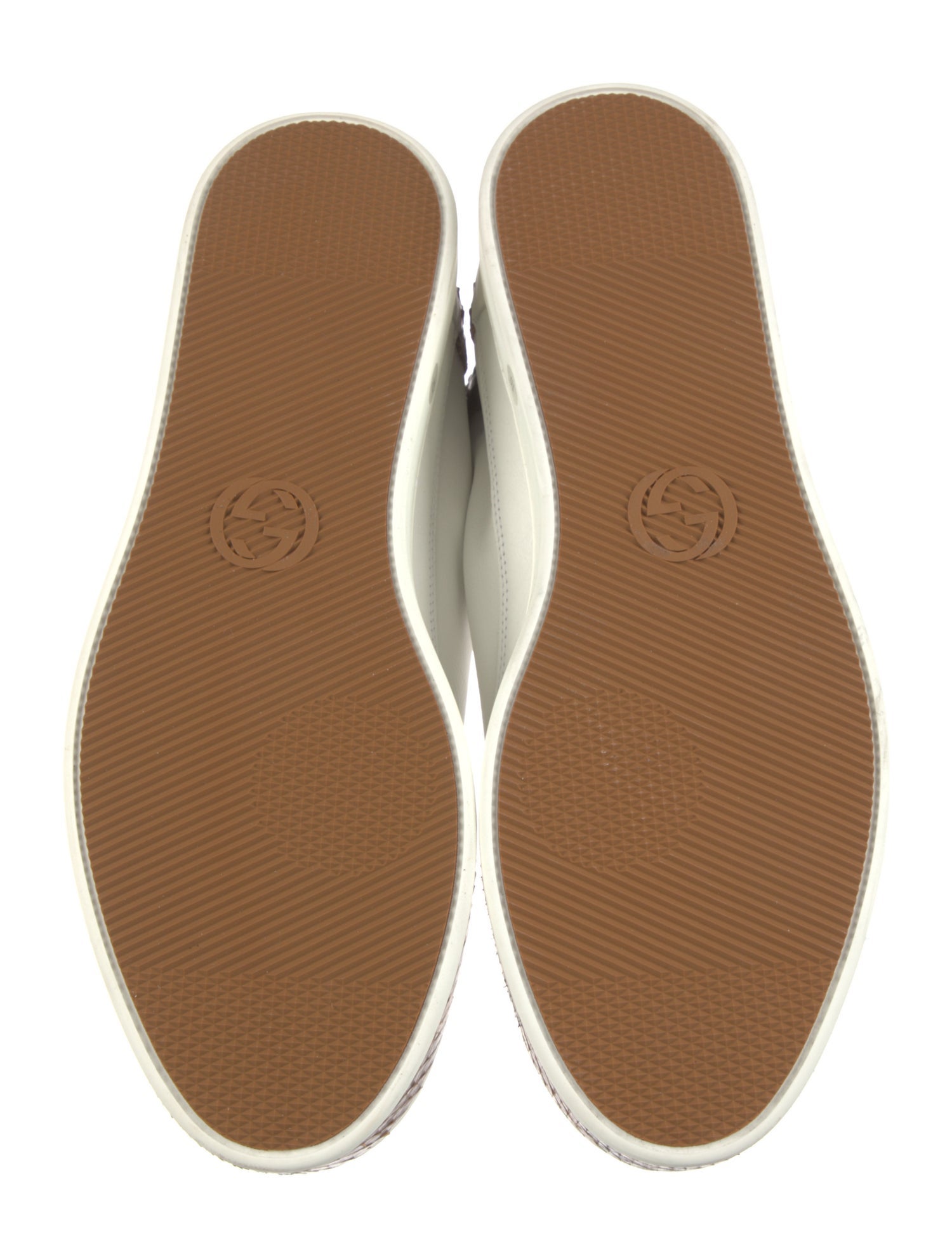 Gucci Leather Animal Print Sneakers