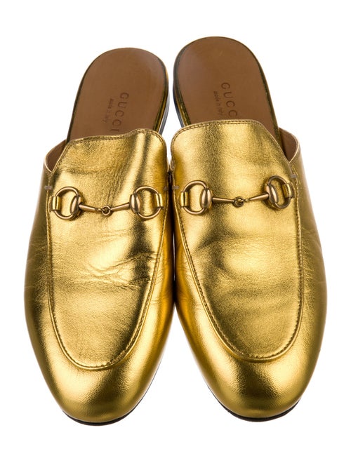Gucci Horsebit Accent Leather Mules