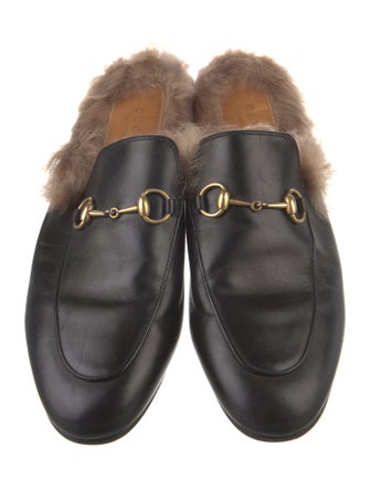 Gucci Horsebit Accent Leather Mules