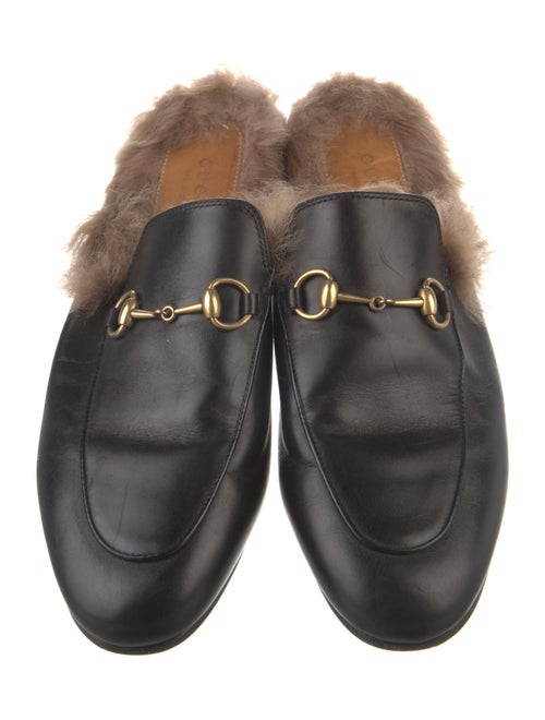 Gucci Horsebit Accent Leather Mules