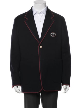Gucci Web Accent Wool Blazer