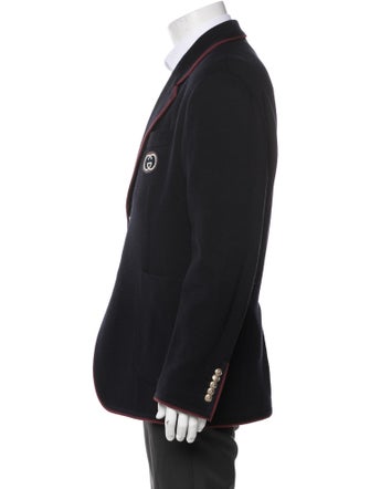 Gucci Web Accent Wool Blazer