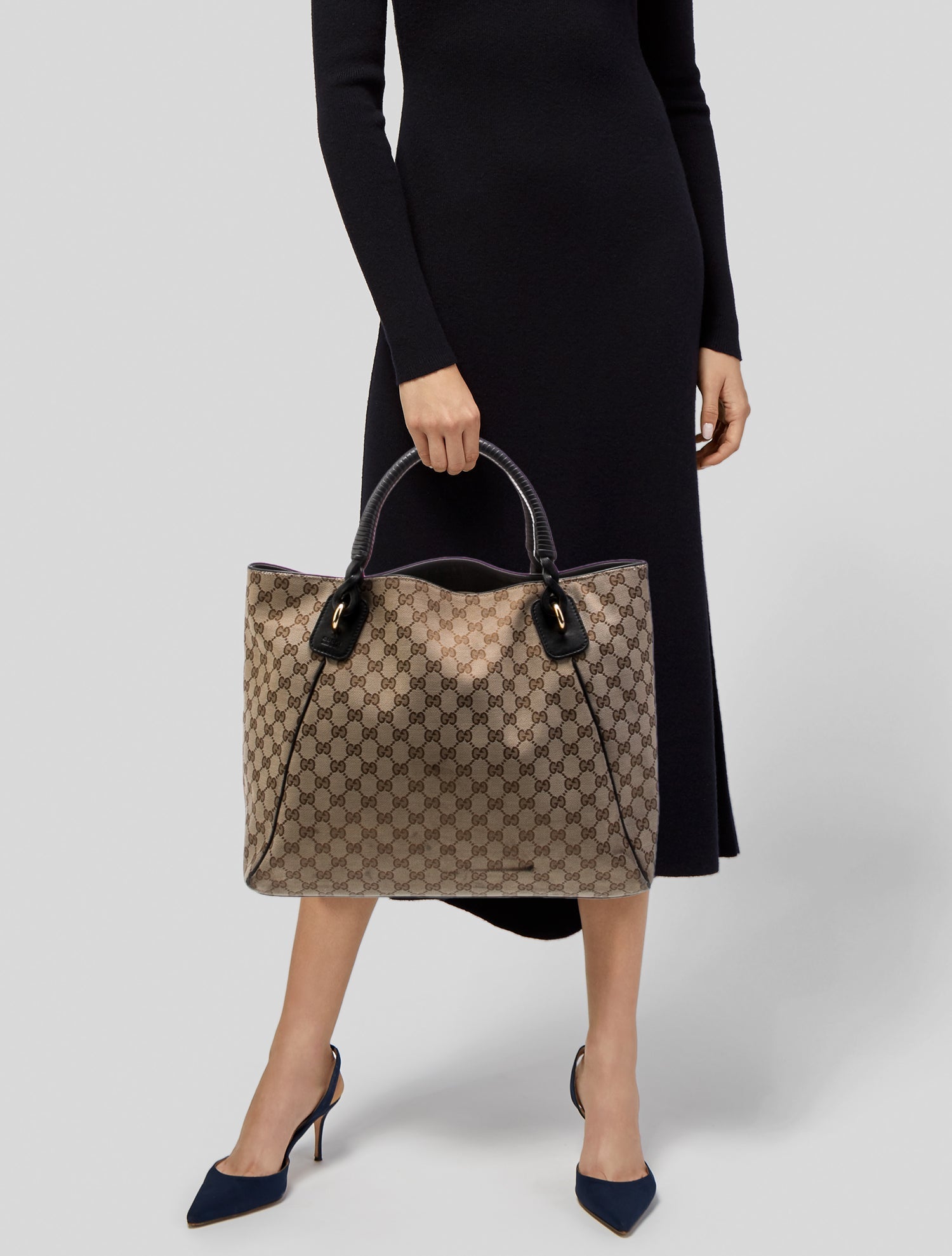 Gucci GG Canvas Top Handle Bag