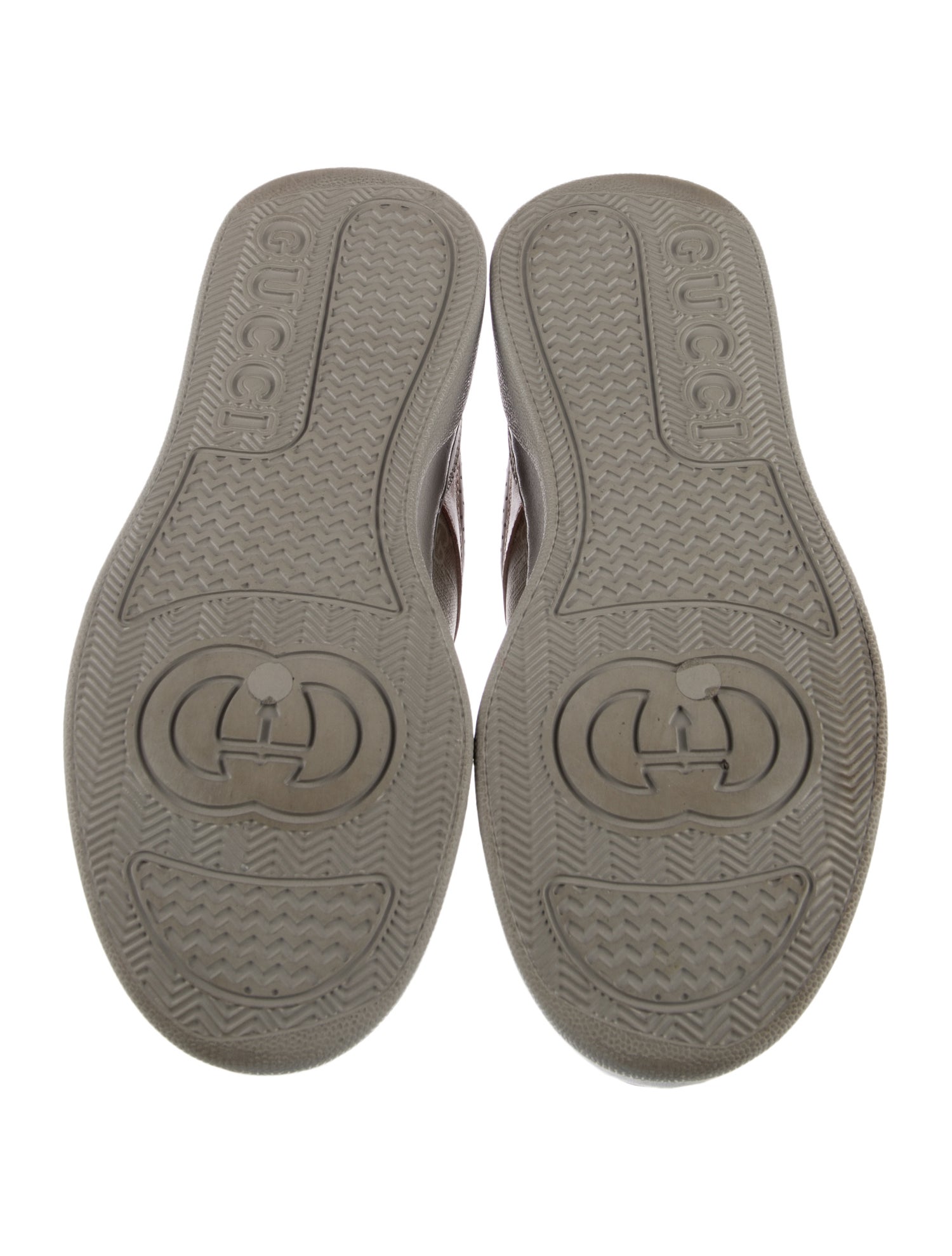 Gucci GG Supreme Leather Trim Embellishment Sneakers