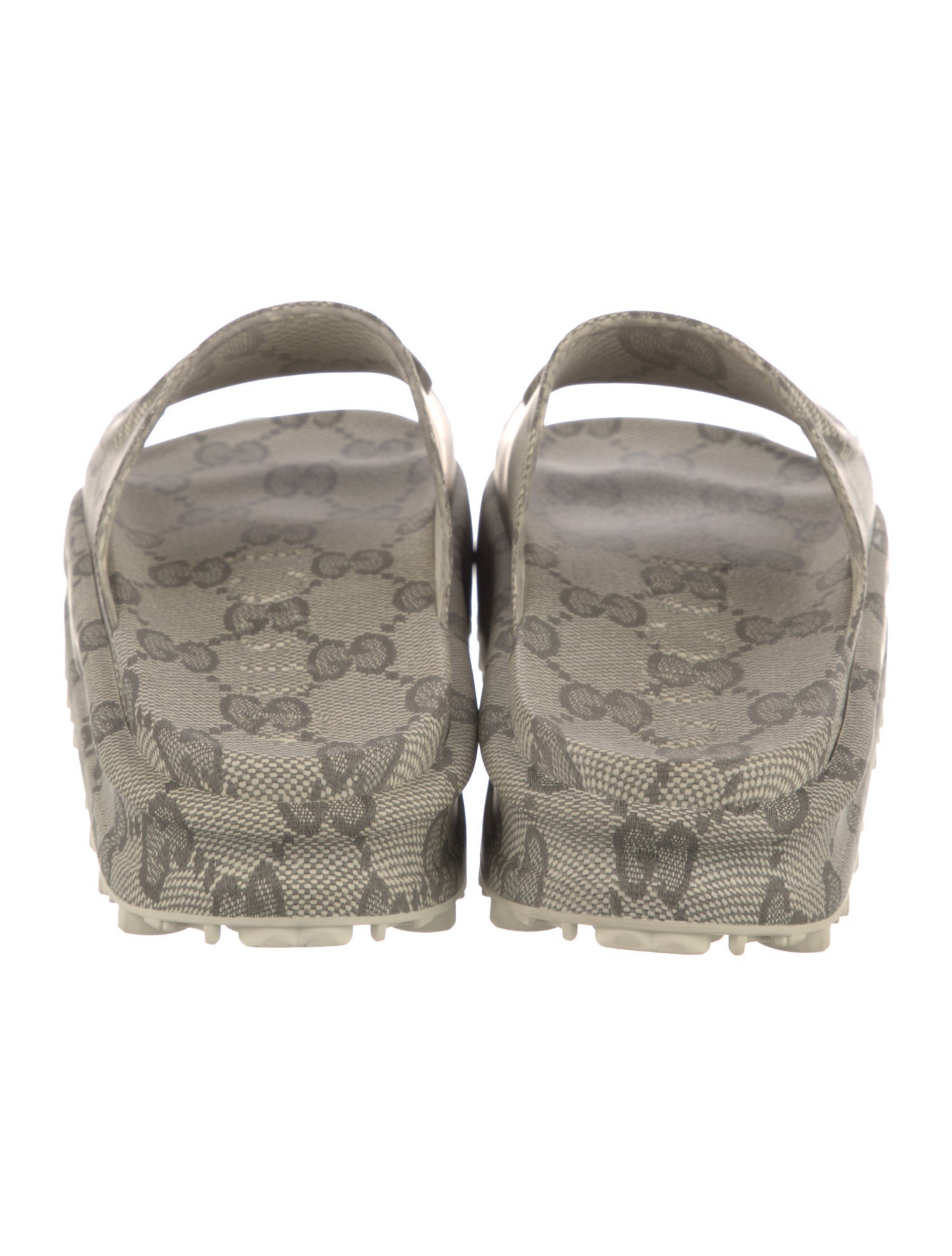 Gucci Interlocking G Logo Rubber Slides