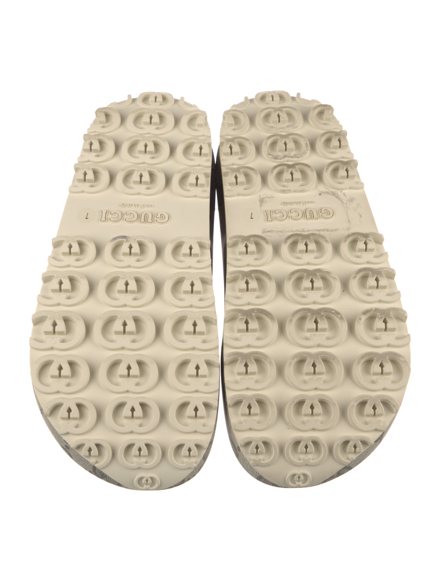 Gucci Interlocking G Logo Rubber Slides