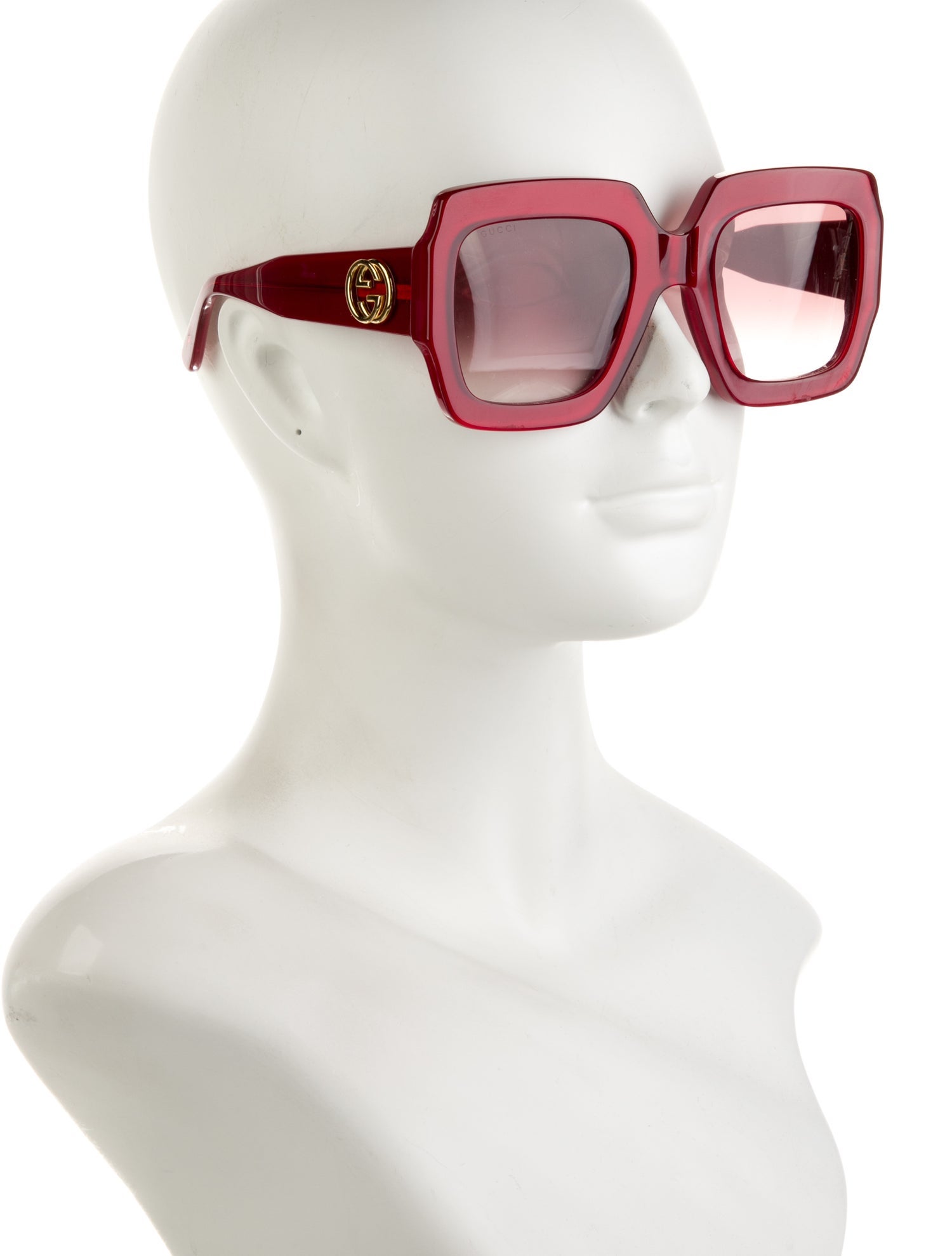 Gucci Interlocking G Logo Oversize Sunglasses