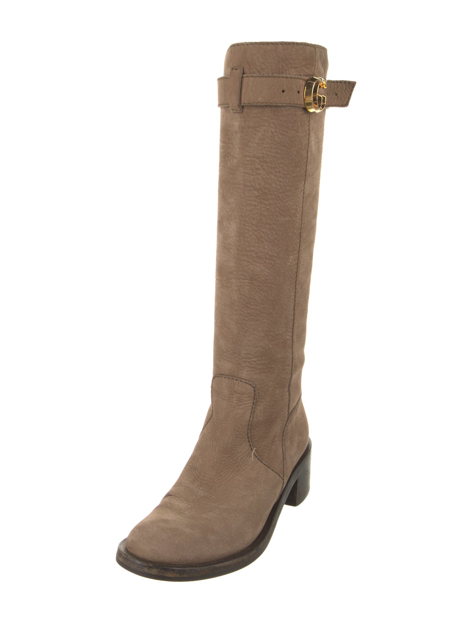 Gucci Suede Riding Boots