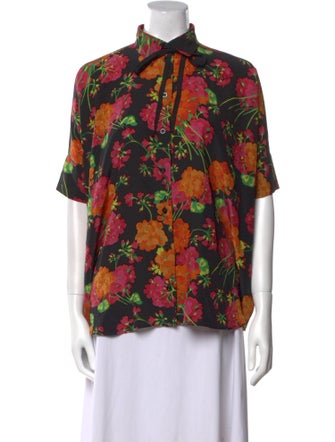 Gucci 2015 Silk Button-Up Top