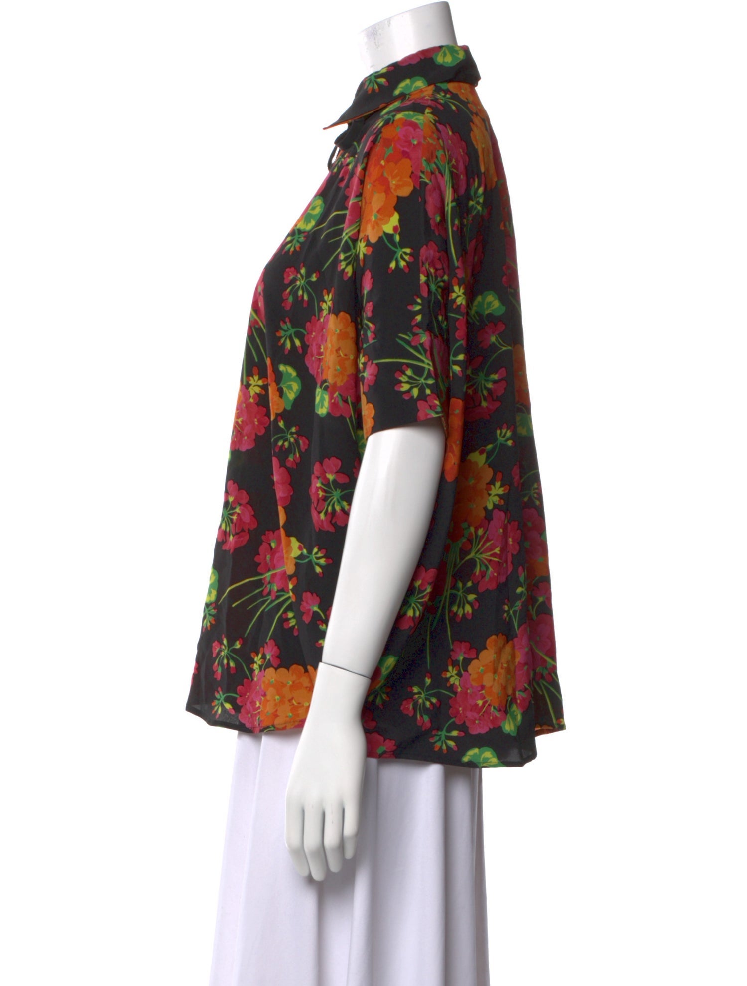 Gucci 2015 Silk Button-Up Top