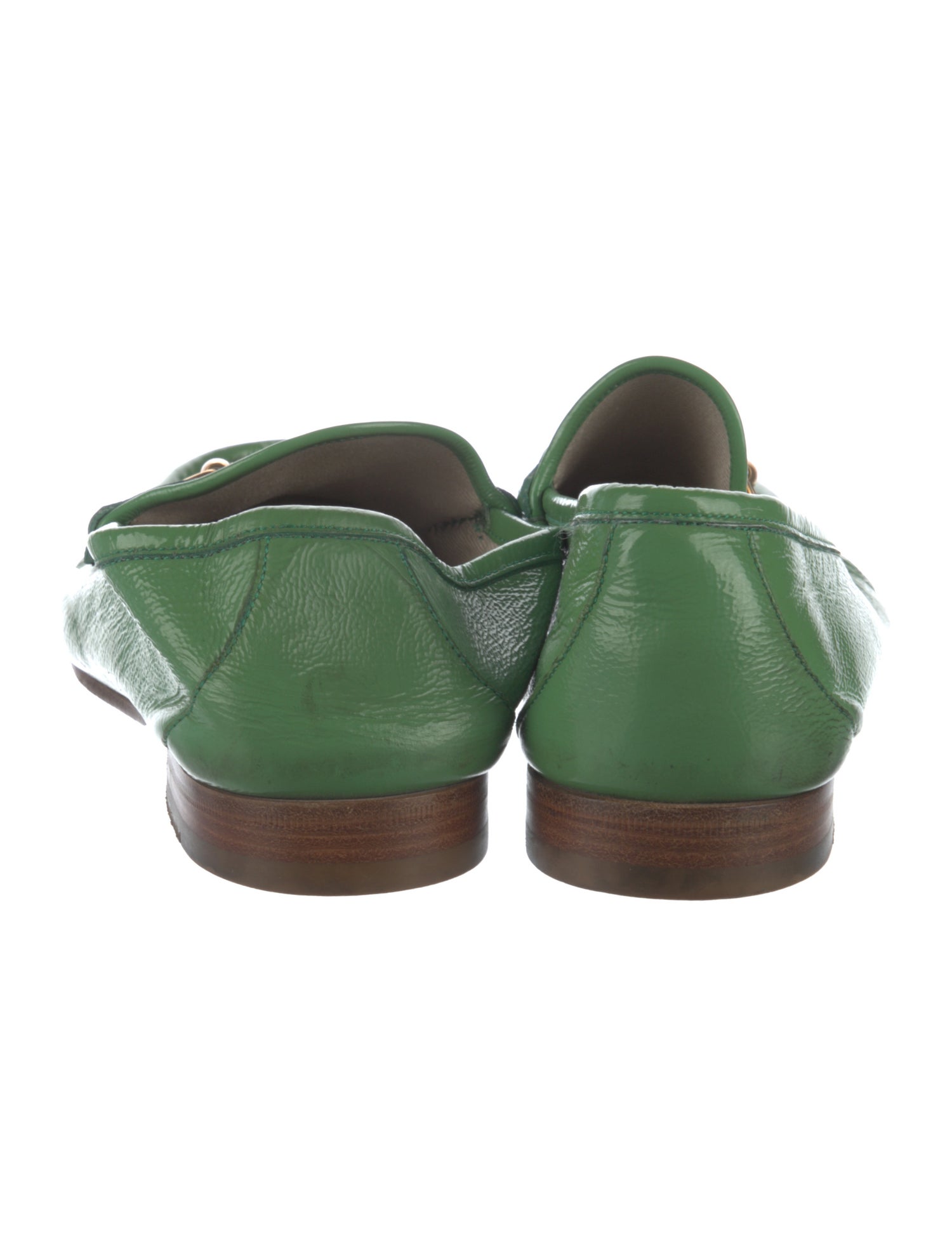 Gucci 1955 Horsebit Accent Patent Leather Dress Loafers