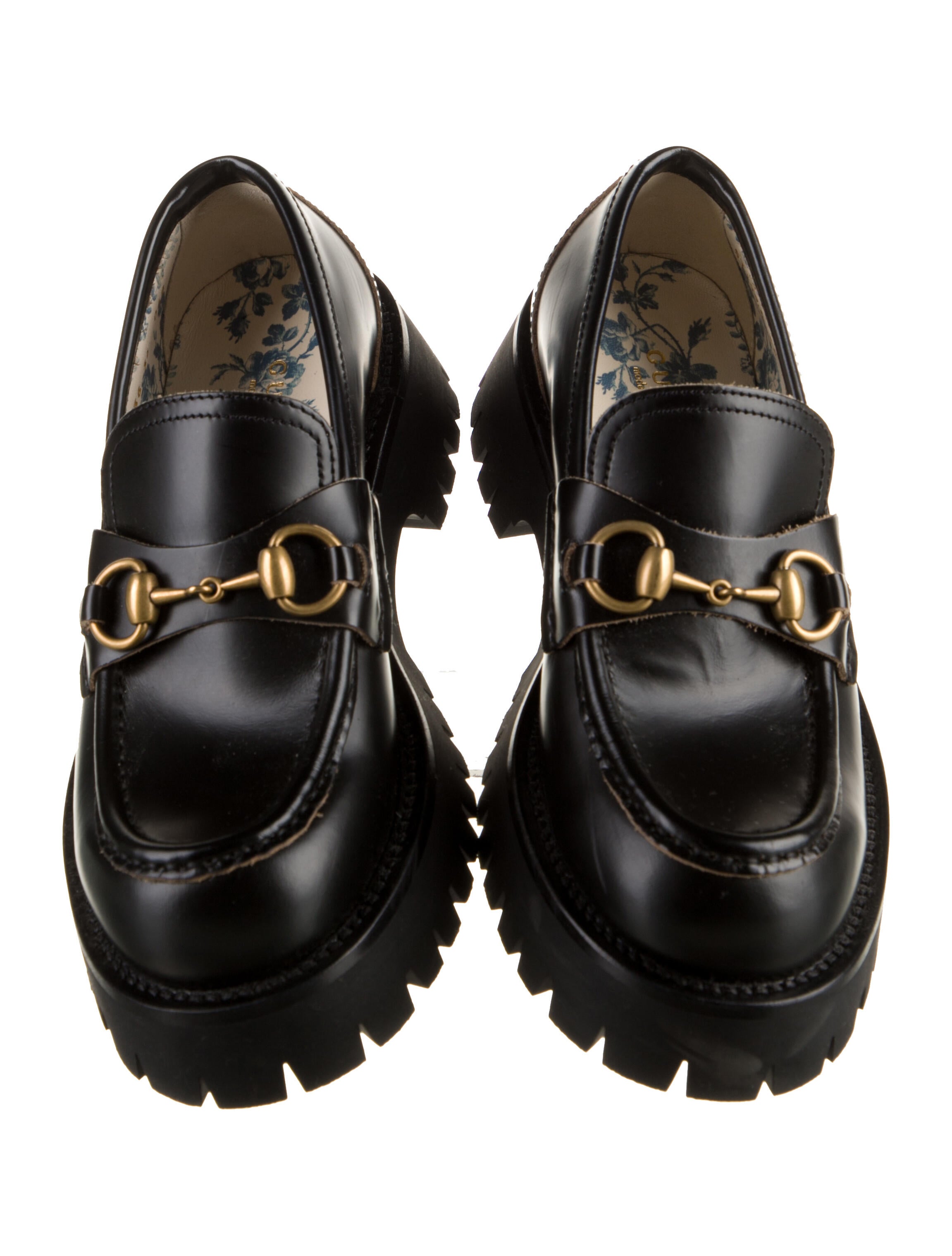 Gucci Horsebit Accent Leather Loafers