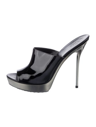 Gucci Patent Leather Slides