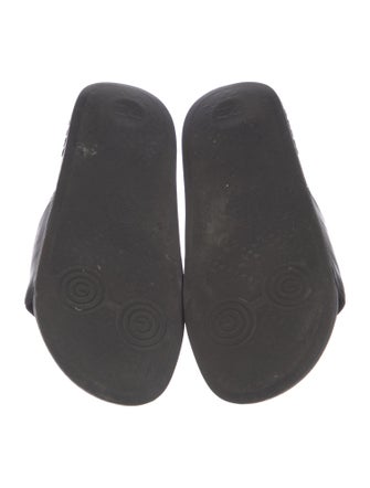 Gucci Interlocking G Logo Leather Slides