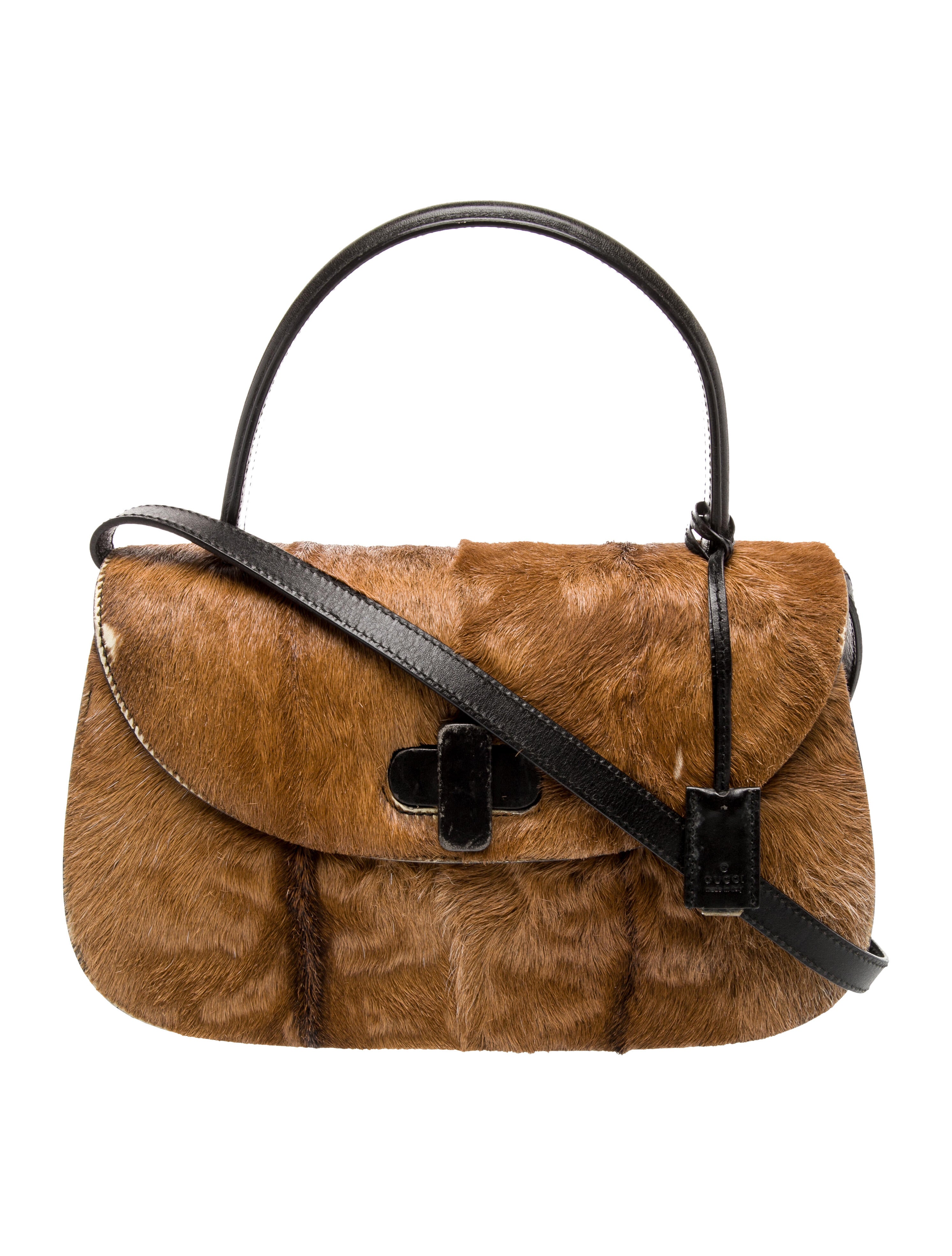 Gucci Ponyhair Top Handle Bag