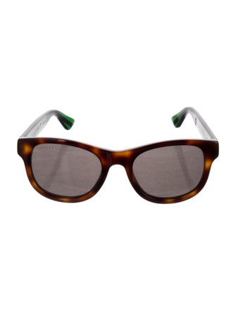 Gucci Web Accent Wayfarer Sunglasses