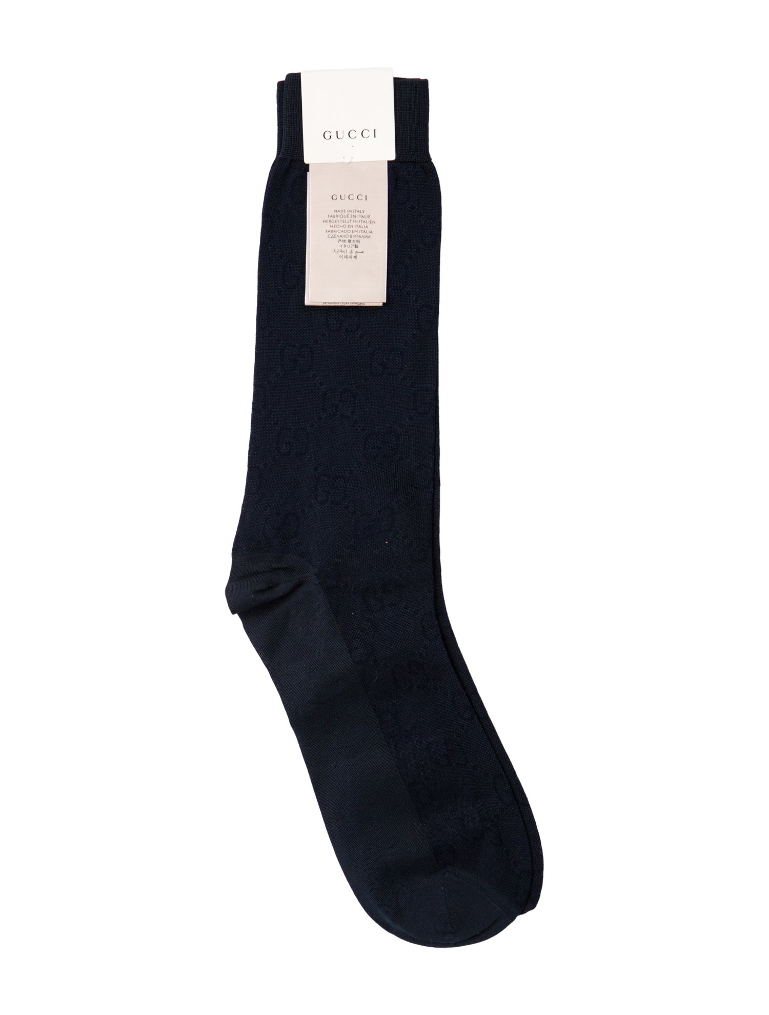 Gucci Mens long dress socks.