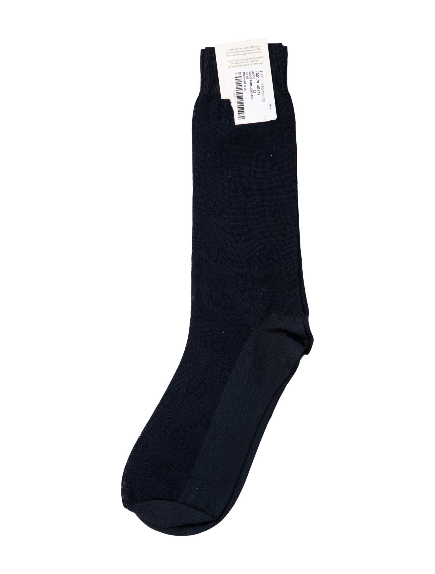 Gucci Mens long dress socks.