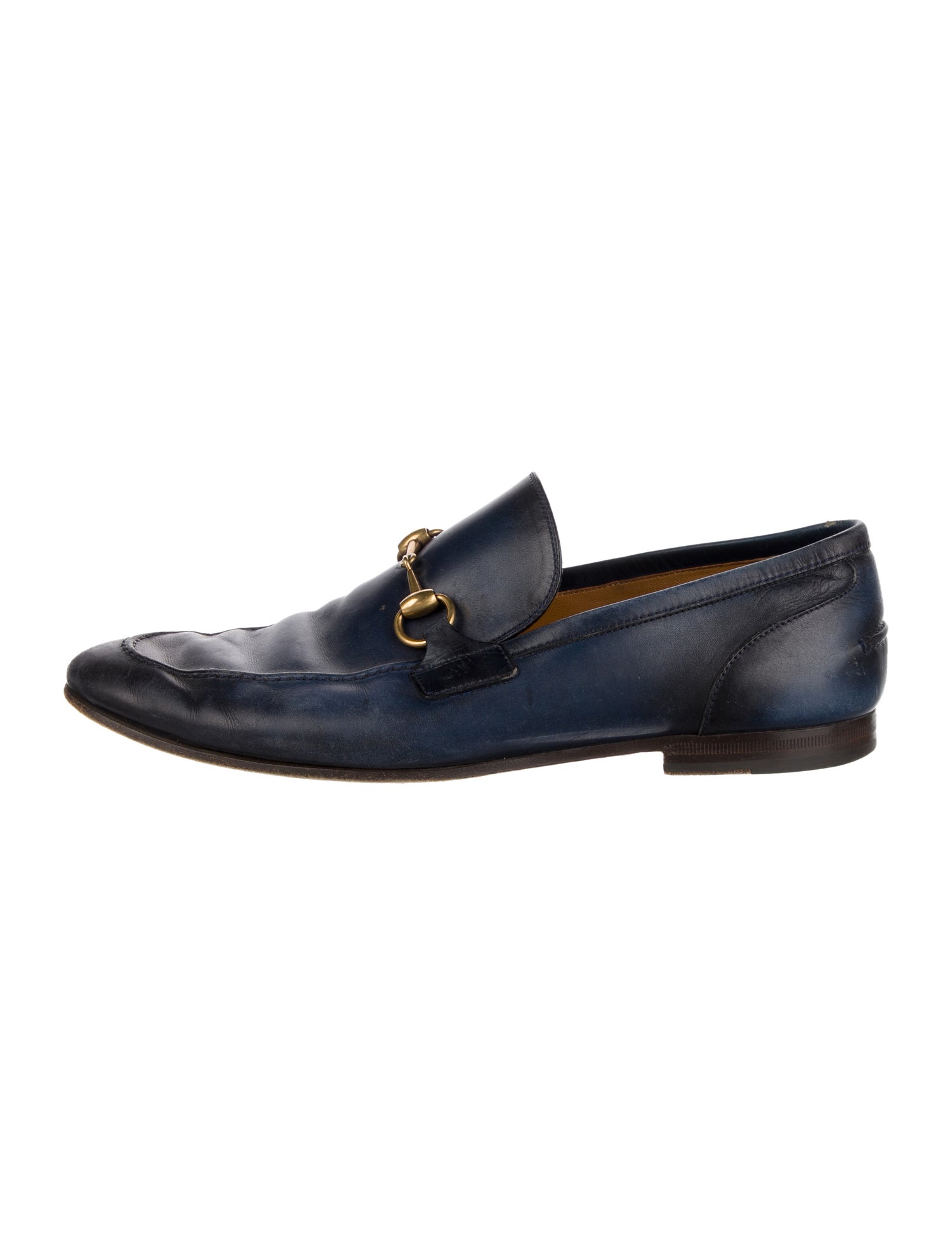 Gucci Horsebit Accent Leather Dress Loafers