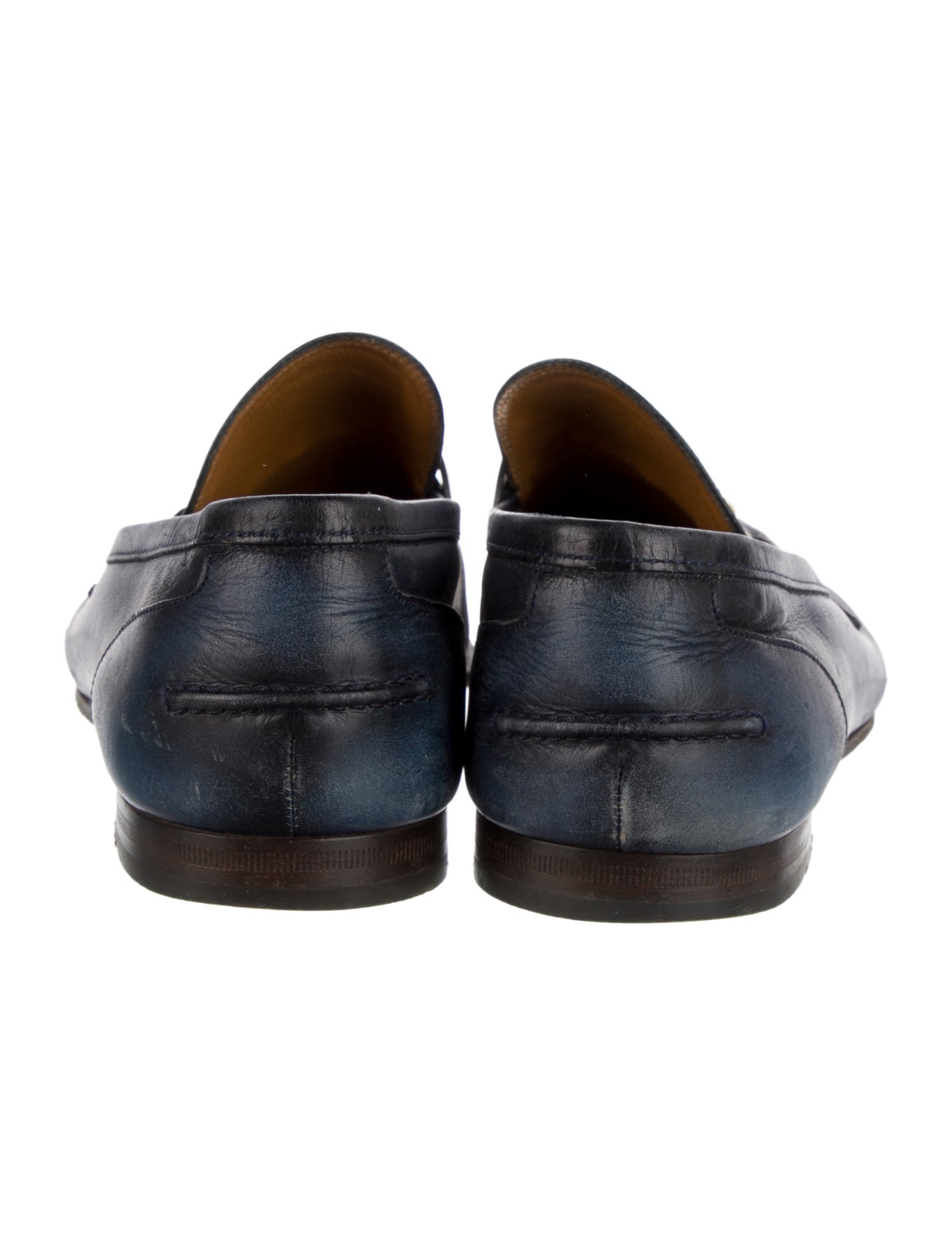 Gucci Horsebit Accent Leather Dress Loafers